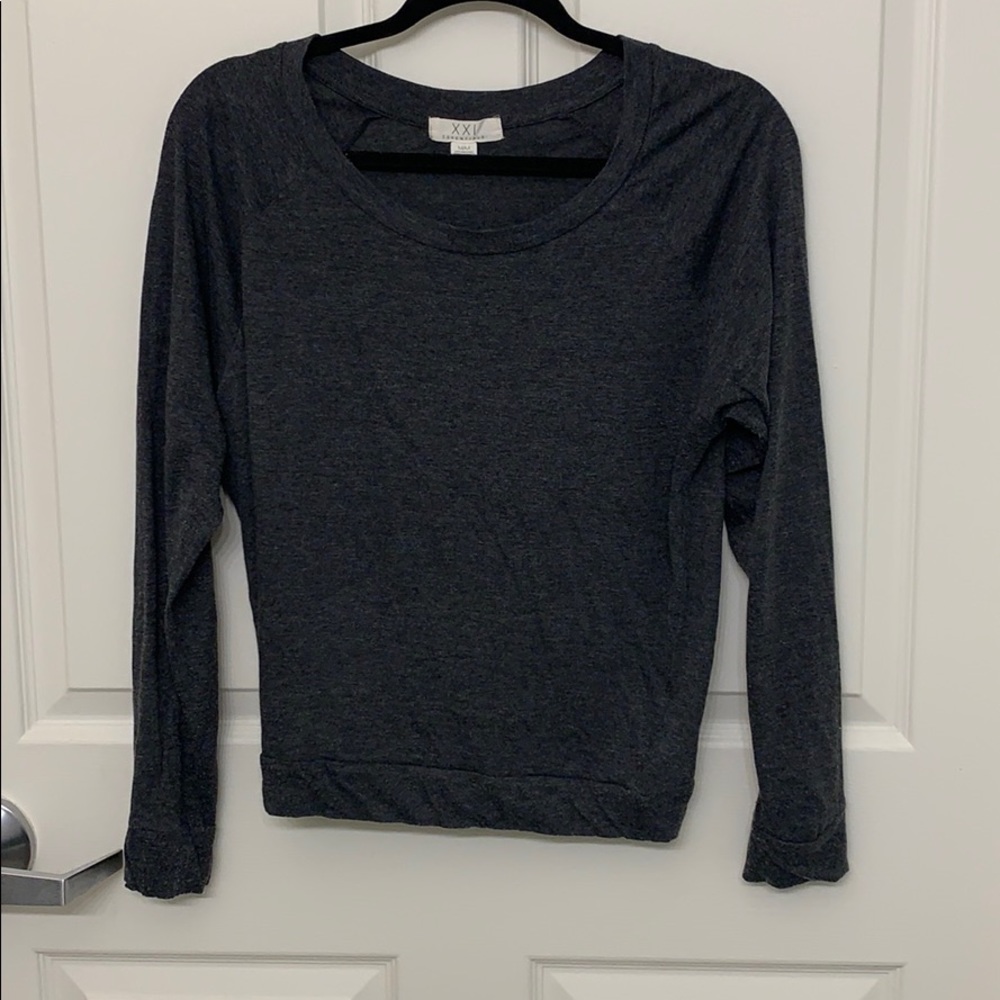 Dark gray Forever 21 long sleeved shirt
